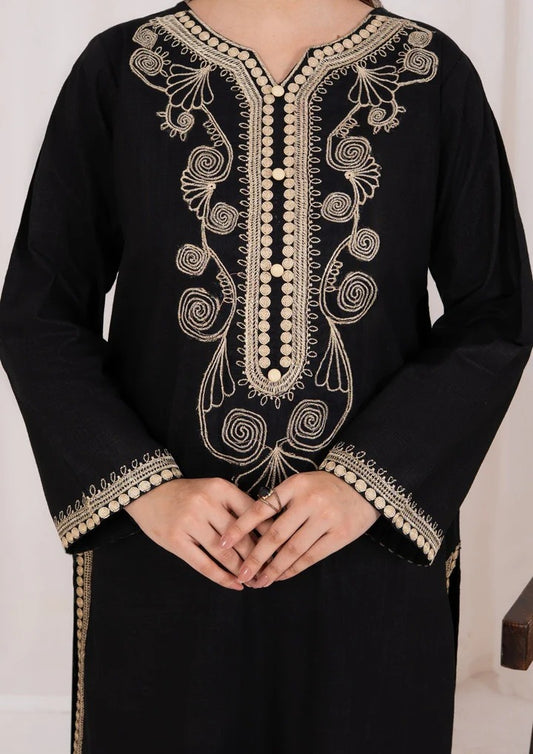 3pc Embroidered Khaddar with Embroidered Border Shawl AML-W25-0024