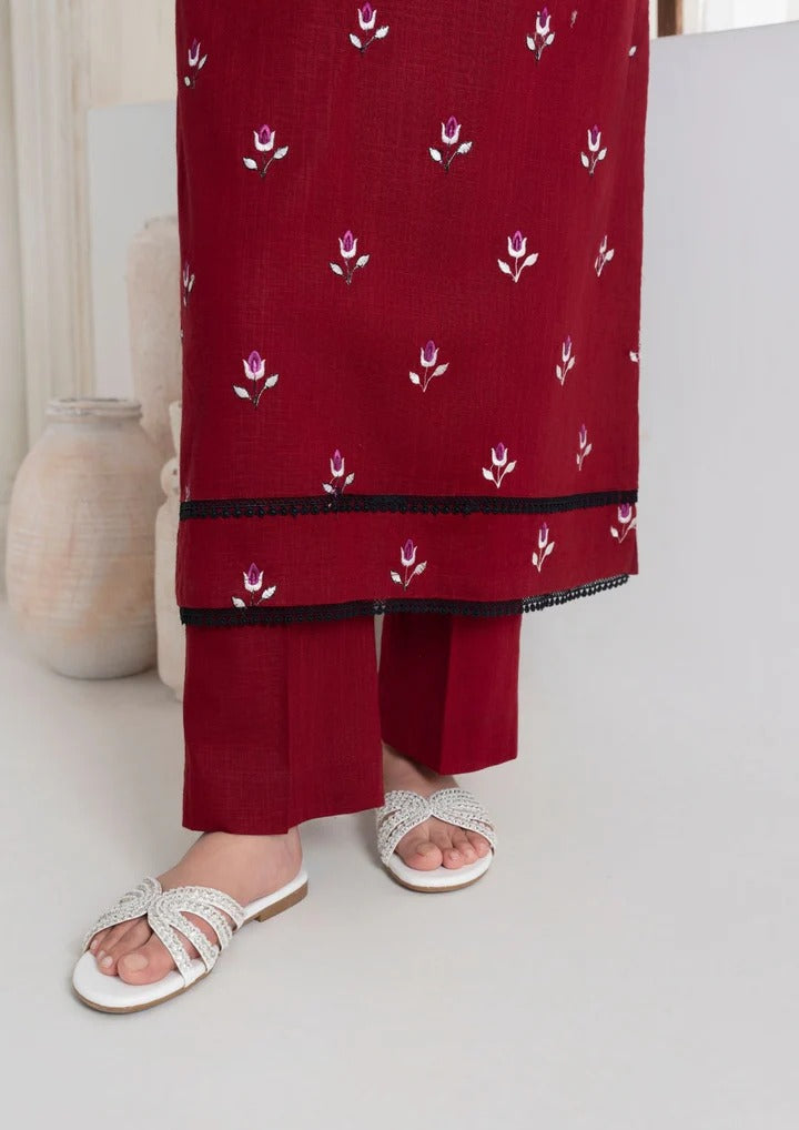 2pc Multi Embroidered Khaddar AML-W25-0010