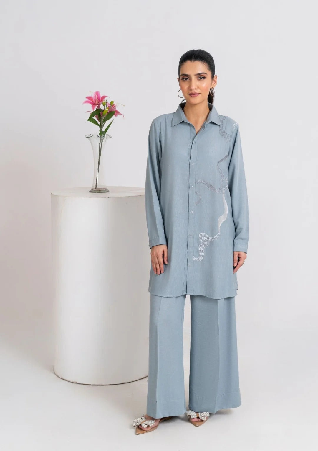 2Pc Embroidered Silk Karandi JUPITER-j25-0022