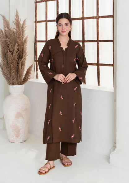 2pc Multi Embroidered Khaddar AML-W25-0003