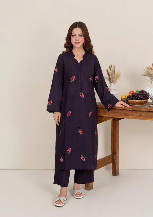 2pc Multi Embroidered Khaddar AML-W25-0001