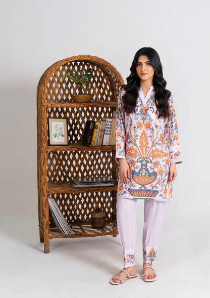 2Pc Lilac Bloom Swiss Silk JUPITER-J25-0013