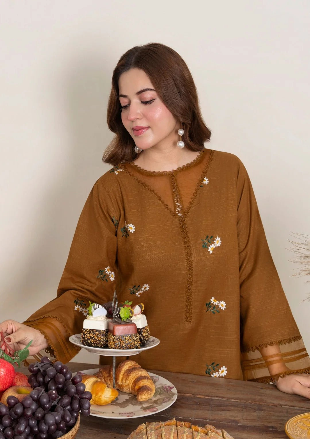 2pc Multi Embroidered Khaddar AML-W25-0005