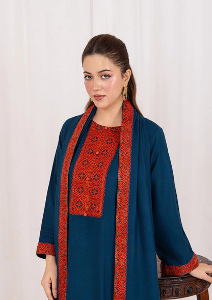 3pc Embroidered Alpine with Embroidered Border Shawl AML-W25-0028 Regular priceRs.5,750.00 Size SmallMediumLargeX-Large