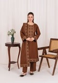 3pc Embroidered Khaddar with Embroidered Border Shawl AML-W25-0029