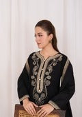 3pc Embroidered Khaddar with Embroidered Border Shawl AML-W25-0024