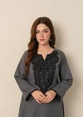 2pc Embroidered Khaddar with Farshi Shalwar AML-W25-0021