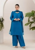 3Pc Raw Silk with Farshi Shalwar ROZANA-S25-0025