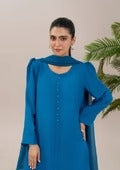 3Pc Raw Silk with Farshi Shalwar ROZANA-S25-0025