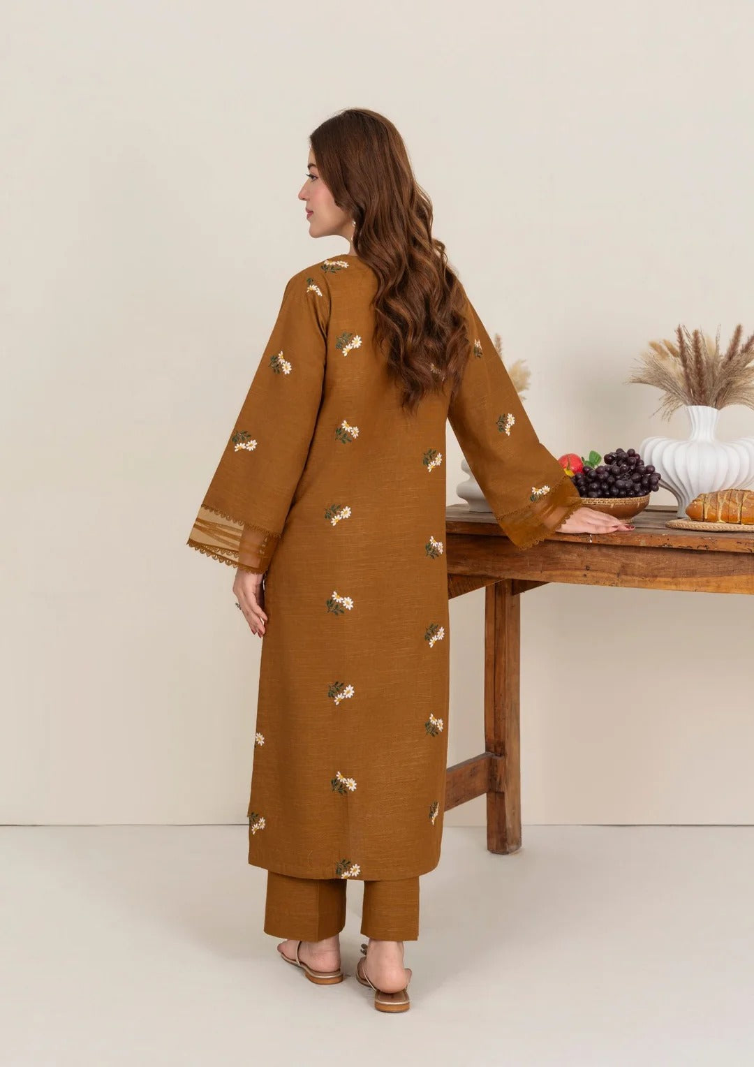 2pc Multi Embroidered Khaddar AML-W25-0005