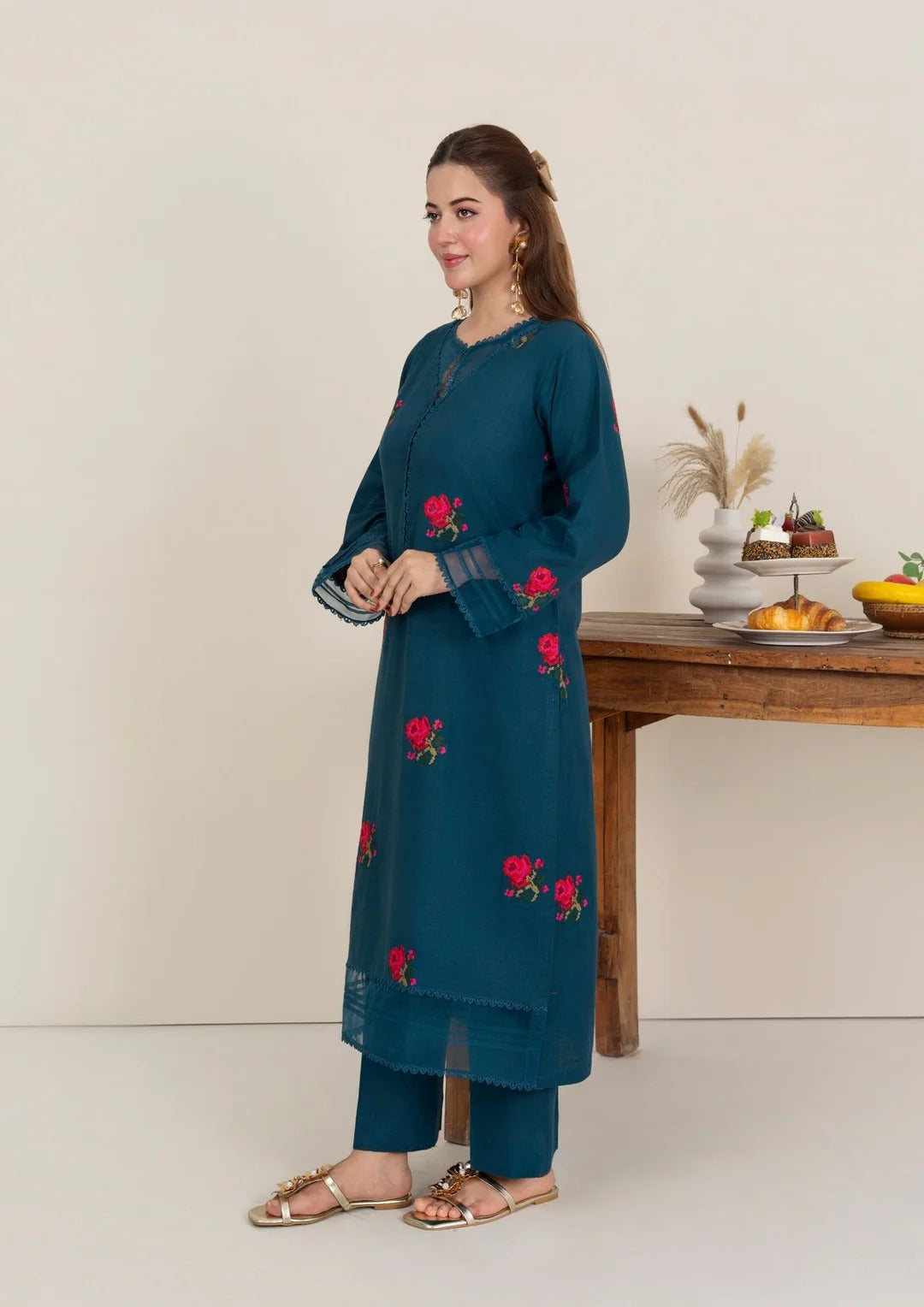 2pc Multi Embroidered Khaddar AML-W25-0006