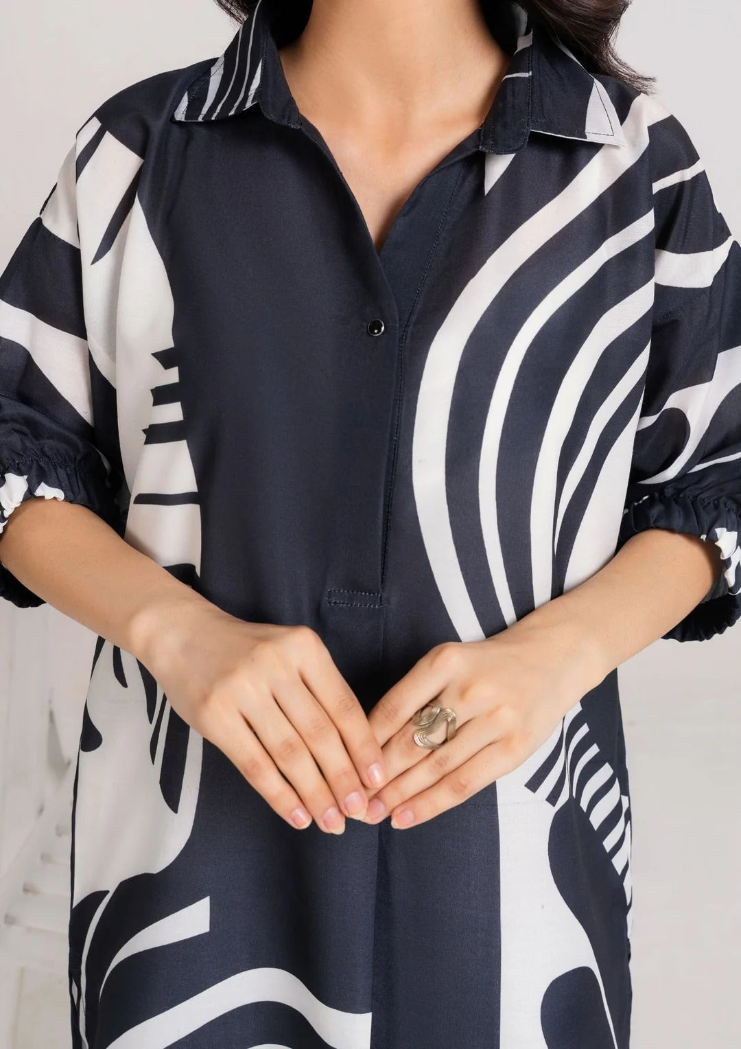 2Pc Swiss Silk Midnight Monochrome JUPITER-J25-0015