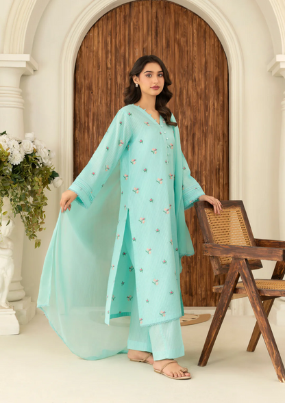 3Pc Embroidered Lawn FATAH-F25-0009