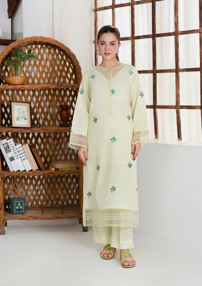 2pc Multi Embroidered Khaddar AML-W25-0004