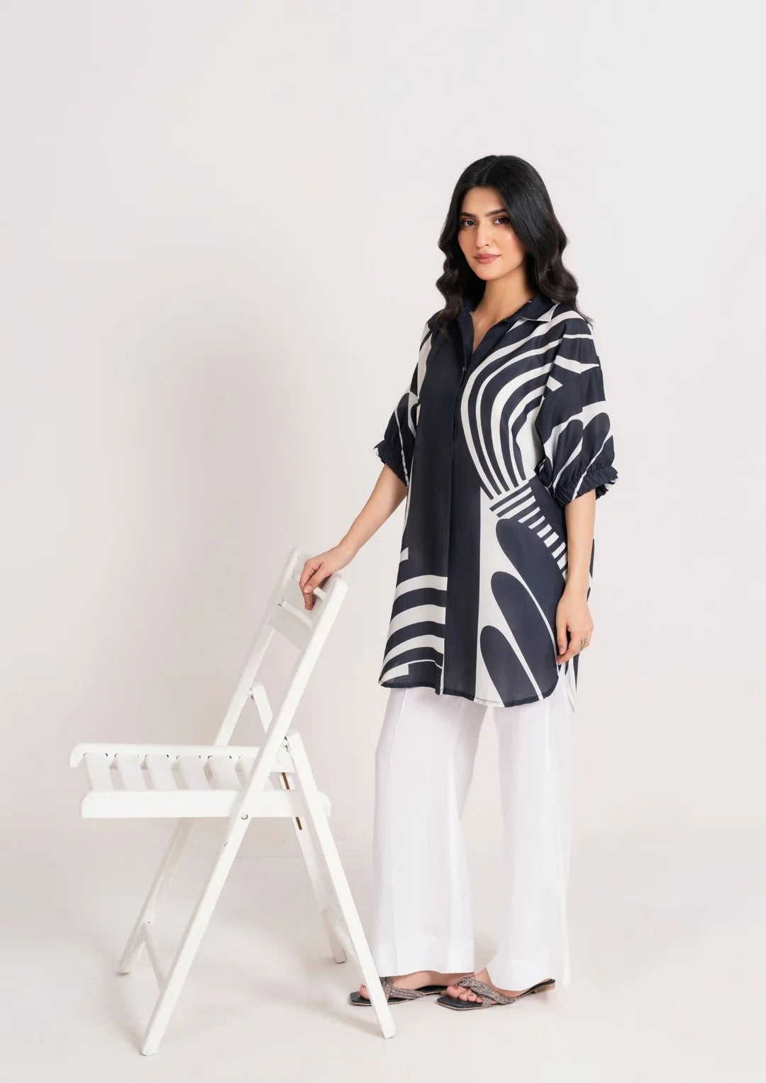 2Pc Swiss Silk Midnight Monochrome JUPITER-J25-0015