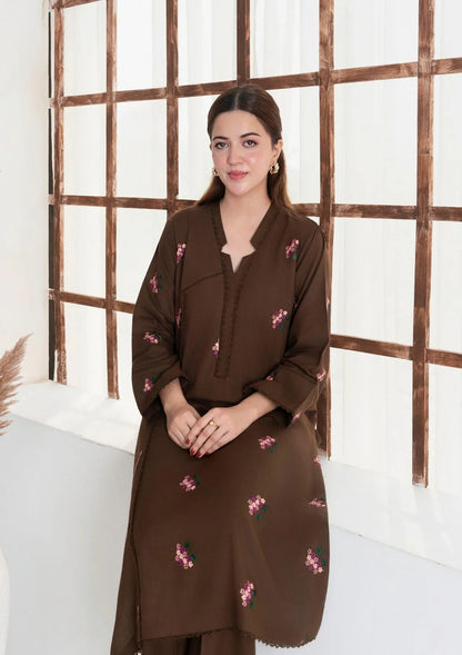 2pc Multi Embroidered Khaddar AML-W25-0003