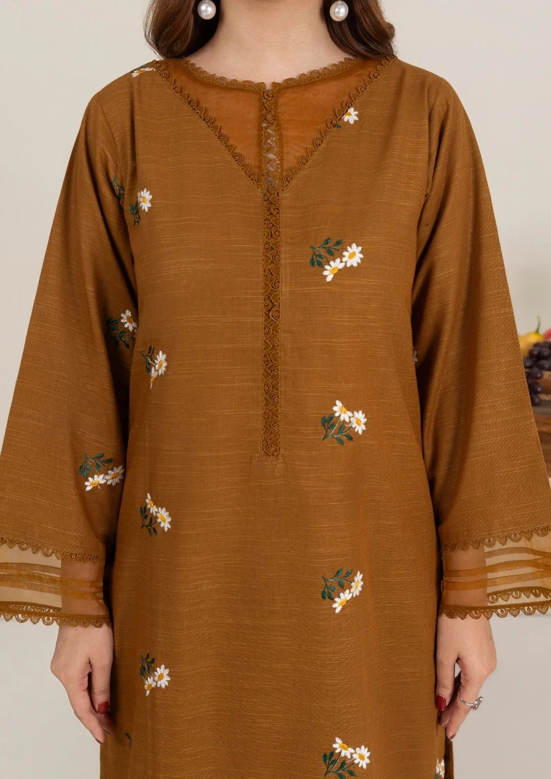 2pc Multi Embroidered Khaddar AML-W25-0005