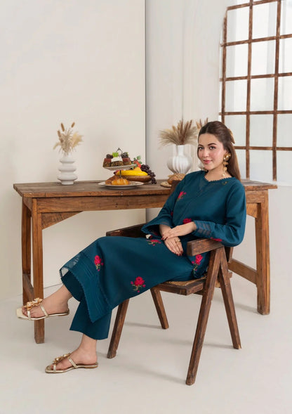 2pc Multi Embroidered Khaddar AML-W25-0006