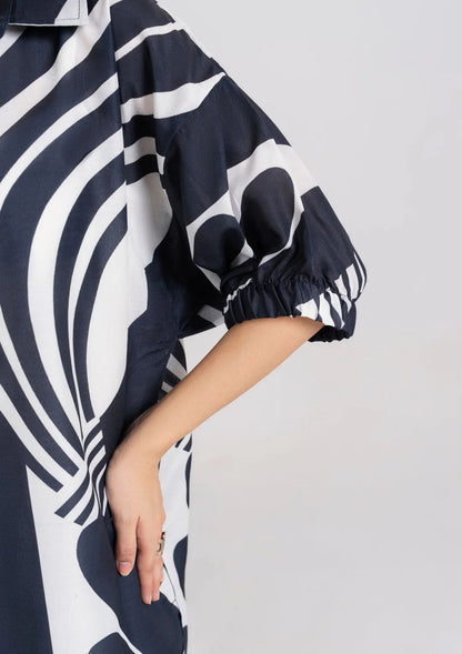 2Pc Swiss Silk Midnight Monochrome JUPITER-J25-0015