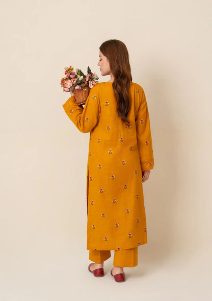 2pc Multi Embroidered Karandi AML-W25-0020