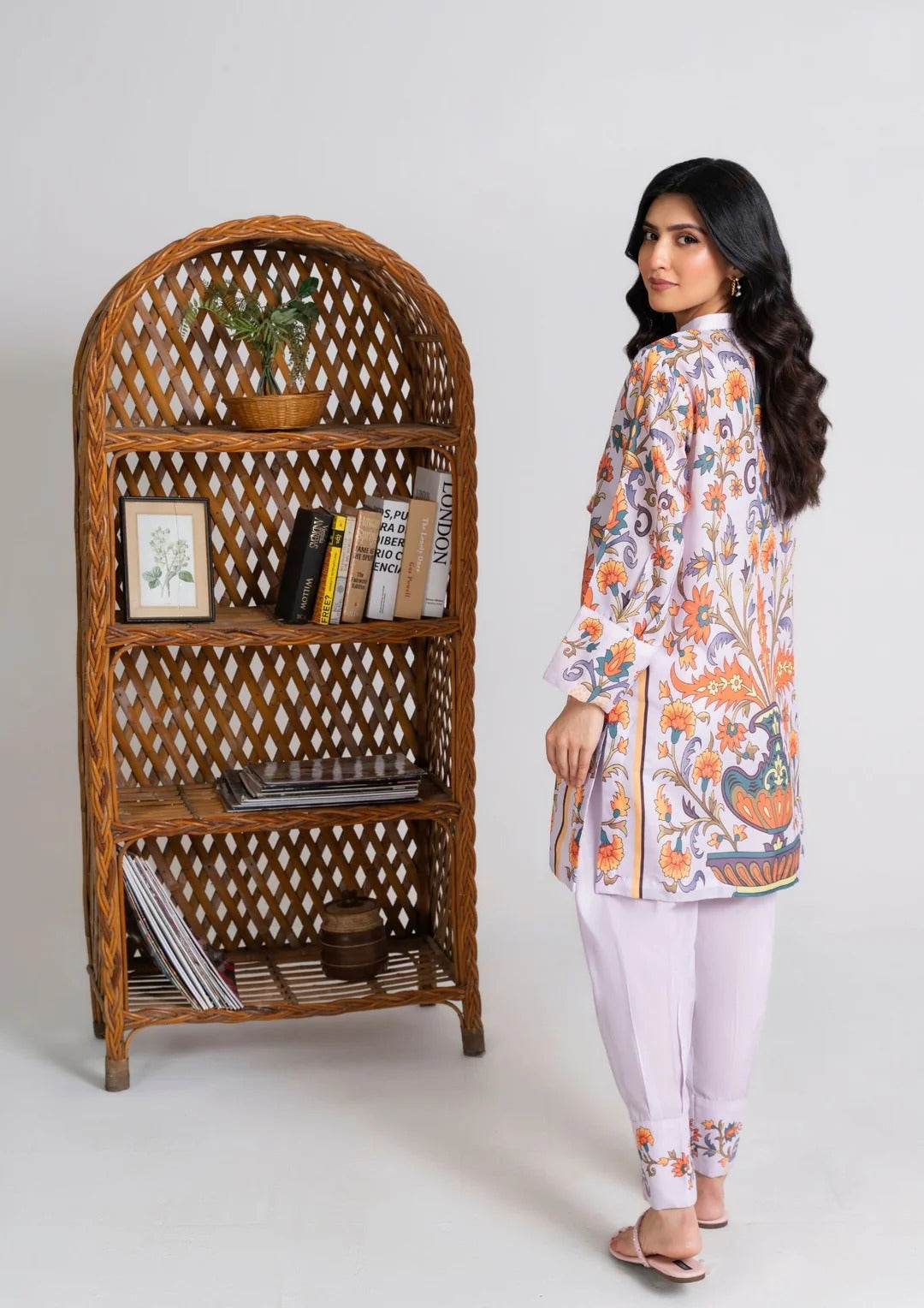 2Pc Lilac Bloom Swiss Silk JUPITER-J25-0013