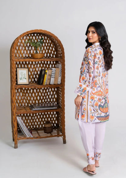 2Pc Lilac Bloom Swiss Silk JUPITER-J25-0013