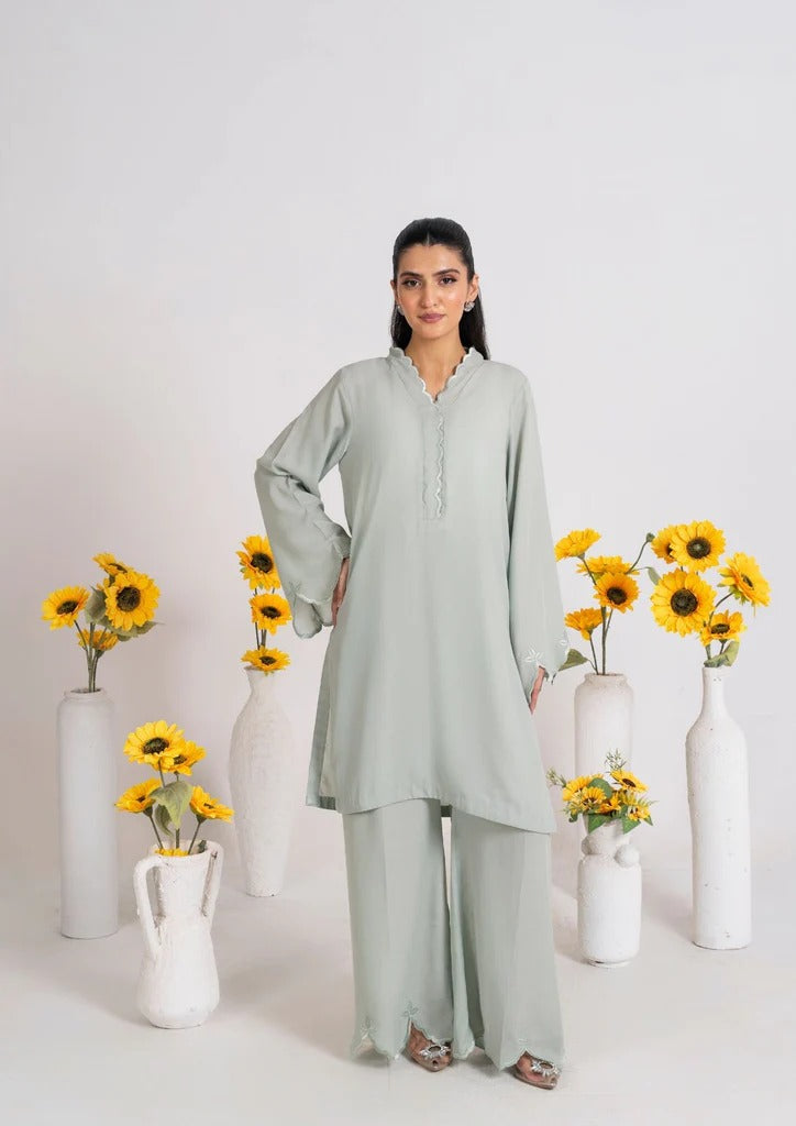 2PC Mint Mist Georgette JUPITER-J25-0005